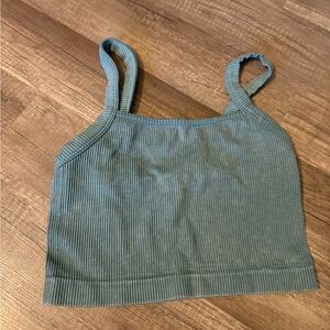 Colsie Ribbed Teal Tank Top